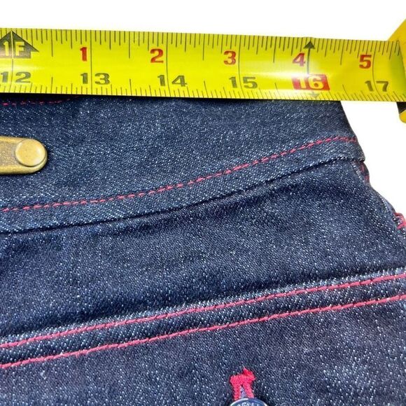 Ralph Lauren Skirt Jeans Co. Womens 10 Denim Gold Hardware Blue Wash Vintage - Picture 3 of 9
